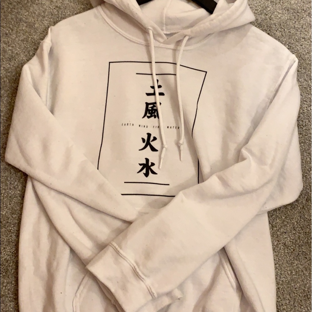 white hoodie